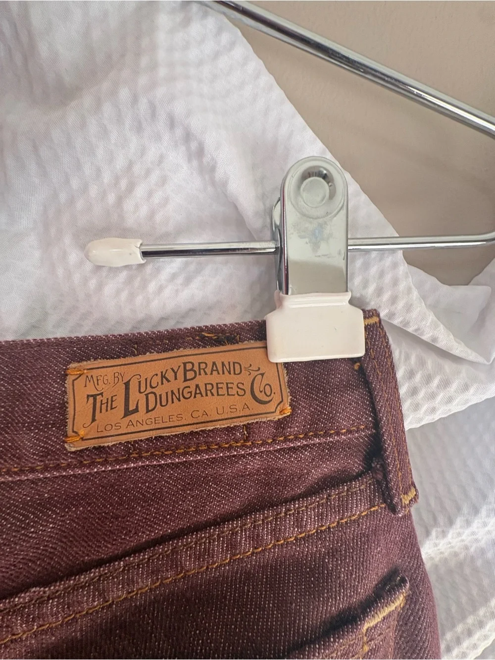 Lucky Brand Women's Deep Maroon Wide Leg Jeans